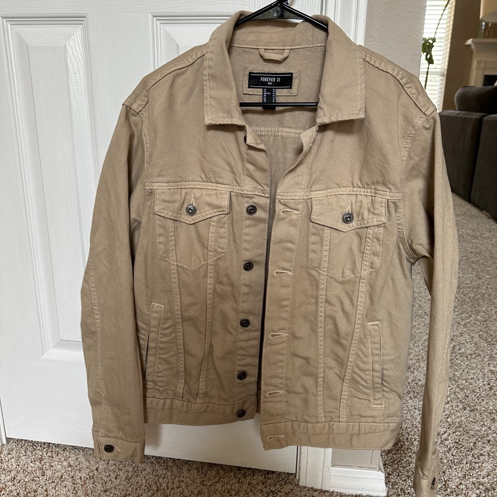 Tan denim jacket